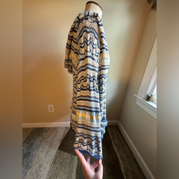 Johnny Was Hooded Crochet Knit Cardigan - Picture 3 of 8